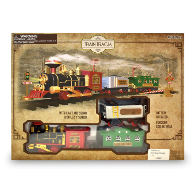 PISTA TREN C/RIELES LUZ+SON 31.5X5.8X5.8 CM CAJ 4262/128401