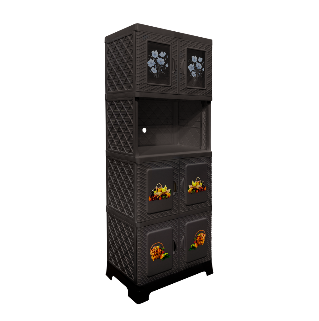 CHINERO PLAS TERESITA RATAN 4 NIV C/2 PTAS VID 160X60.5X40 CM DECO CF SANCHIA