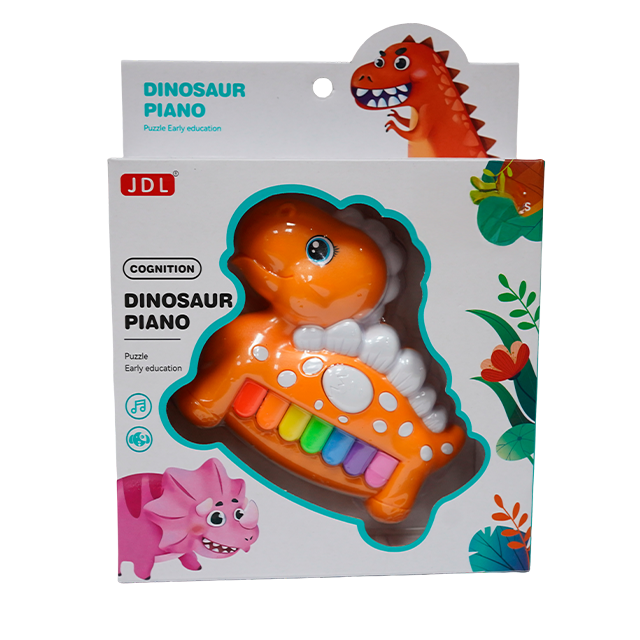 PIANO DINOSAURIO PEQ C/LUZ+SON CAJ CASAMAS1303/8836B