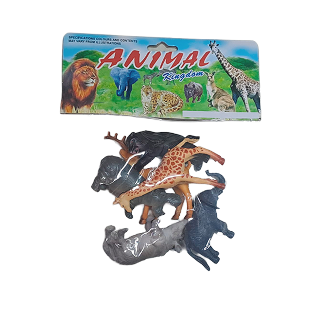 SET 6 ANIMALES SALVAJES PLAS 4" BOL CASAMAS 1319