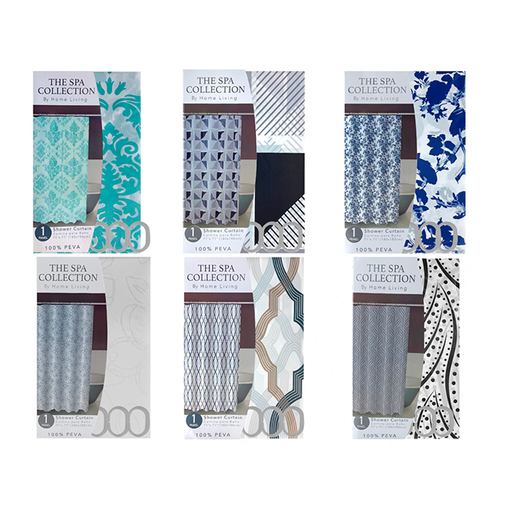 [15012479] CORTINA P/BAÑO PLAS 180X180 CM THE SPA COLLECTION 711-1406210