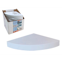 ESTANTE PVC D/ESQUINA P/PARED 25X25X3.8CM IDEAL FURNITURE 856-DR148961B