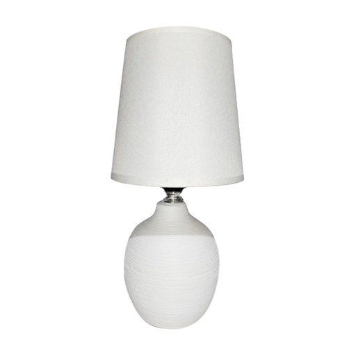 [15012621] LAMPARA MESA CERA/TELA 10.5" DECORE 604-05660
