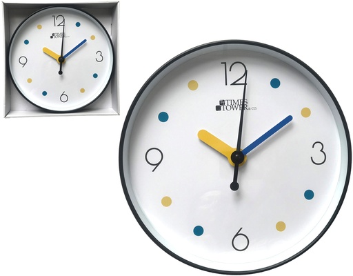 [15012599] RELOJ PARED 11.8" TIMES TOWER&CO 602-02240