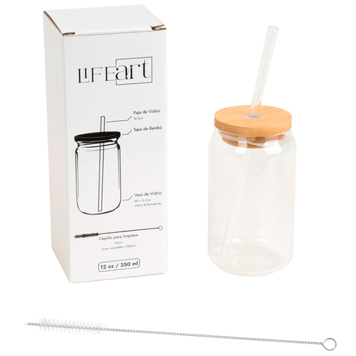 [15012644] VASO VID C/CARRIZO 12OZ/350ML LIFE ART MAYS 751-01062