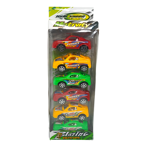 [15012832] SET 6 CARROS PLAS T/HATCHBACK CAJ CJ-0761205