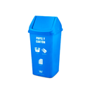 CONTENEDOR URBANO/BASURERO PLAS #80 75 LT C/T VAIVEN PAP/CART AZ REYPLAST TCX037797
