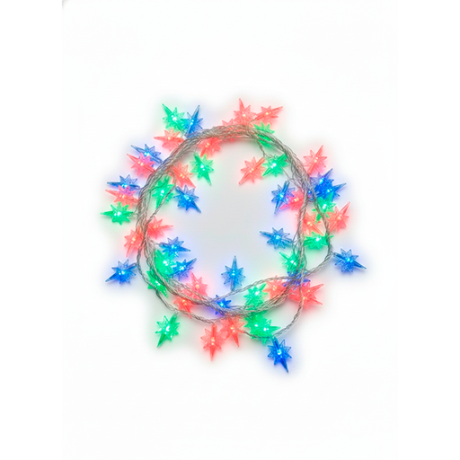 [15012897] GUIA NAV LED 28 LUCES ESTRELLA 7 PUNTAS MULTICOLOR CAJ MY2605