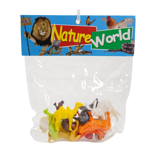 [15014036] SET 12 ANIMALES GRANJA PLAS 1.5" BOL CASAMAS 1321