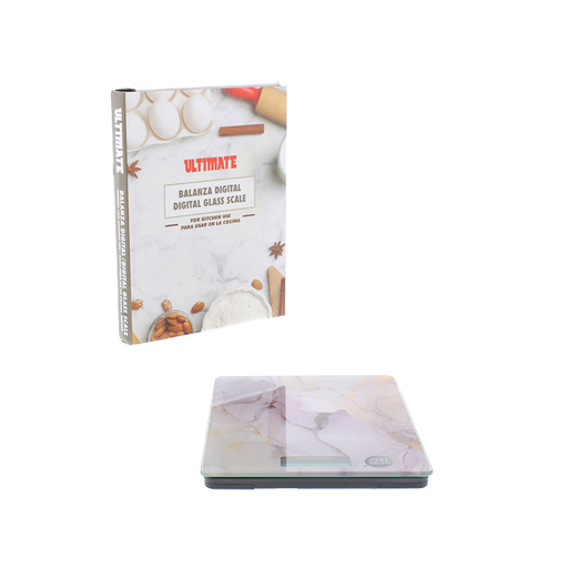 [15014230] BASCULA/PESA P/COCINA DIGITAL VID 20X15CM ULTIMATE 739-04919