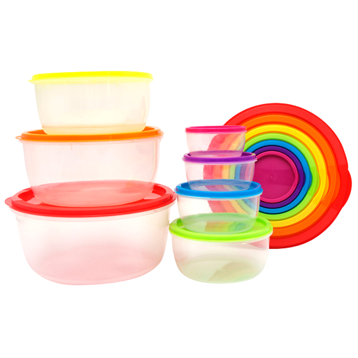 [15014256] SET 7 PZ ENVASES PLAS RED C/T COL SURT WINDROSE  723-04186