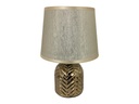 LAMPARA MESA 27 CM CERA/TELA DOR DECORE 604-2403283