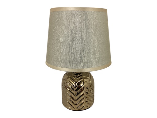 [15014373] LAMPARA MESA 27 CM CERA/TELA DOR DECORE 604-2403283