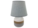 LAMPARA MESA 31 CM CERA/TELA GRIS DECORE 604-04680