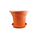 MACETA PLAS GRECCA #8 C/BASE REYPLAST MCX049000