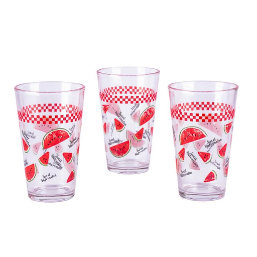 [15014602] SET 3 VASOS VID 16 OZ DECO ROSAS HOMESTAR 366477