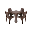 COMBO MESA+4 SILLA RATAN S/B TACOPLAST