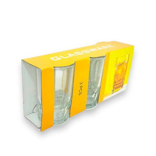 [16000096] SET 3 JARRA VID 12 OZ OVALO ABAJO SP230776 YJ16-3 