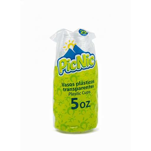 [15014751] VASO DESE 5 OZ PICNIC CRISTAL TRANS 25 UN 0605