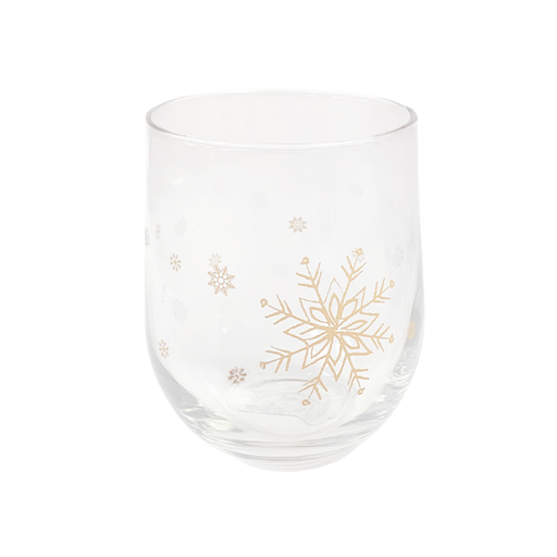 [15015029] VASO VID 16.8 OZ CORTO BOMBEADO TRANS DECO NAV STEMPLESS GOLDEN CRISA 6504-999