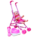 MUÑECA DORMILONA AUDIO C/COCHE ACCES BOL CASAMAS 1558