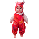 MUÑECA/BEBE UNICORNIO C/SONIDO 50 CM APROX CAJ HS-CR-035