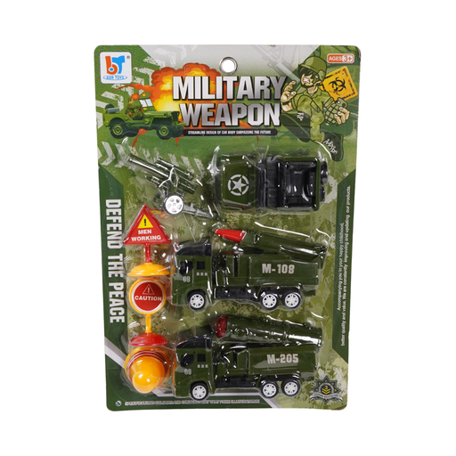 [15015130] SET 3 CAMIONES MILITARES C/SEÑALES TRAN 7 PZ BLIS 08-38 BB-02-8123
