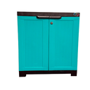 GABINETE/MESA NOCHE PLAS 60X64X36 CM 2 PTAS C/LLAVE TURQ POWER PLANET MEGA