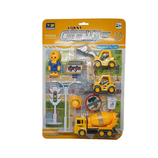 [15015333] SET CAMIONES CONSTRUCCION 38X26 BLIS 8 PZ GIGI GX-838-6C