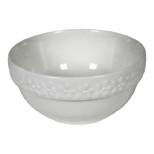[15015373] BOWL CERA 6" RED ORI GRUESA DECO REL FLORES BL XM6F 