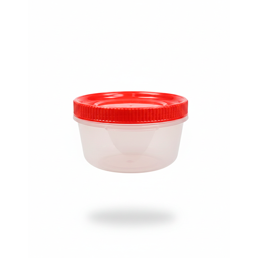 [15015413] HERMETICO PLAS ROSCADO 13.5 CM RED TRANS C/T COLOR PLASTIKITO HR01 IN208