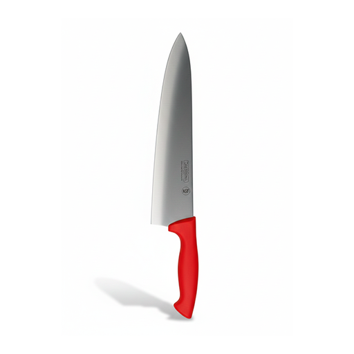 [15015574] CUCHILLO CHEF 12" MANGO ERGONOMICO ROJO CALEDONIA CACHE-12R