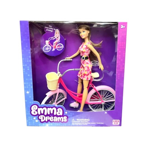 [15015734] MUÑECA T/BARBIE C/BICICLETA CAJ 119677/45258