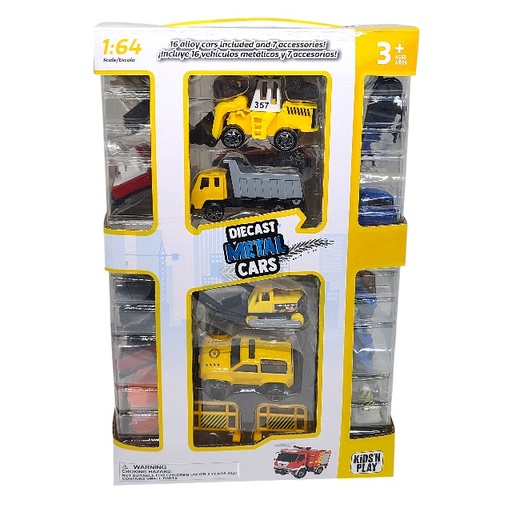 [15015738] SET CARROS C/SEÑALES TRAN 23 PZ KIDSN PLAY CAJ 18563/45332
