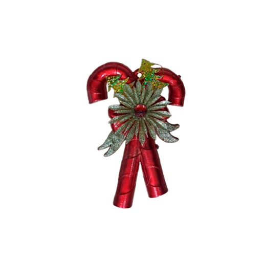[15015783] ADORNO BASTON DOBLE C/FLOR BOLSA X21512