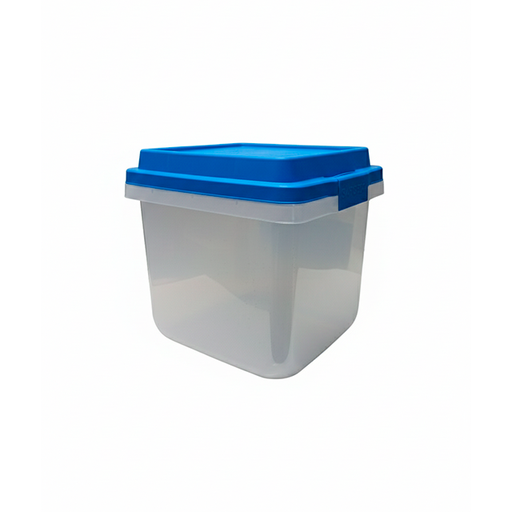 [15015831] CAJA PLAS CLICK BOX MEDIUM 35.6X35.2X39.3 CM TRANS C/T AZ SANCHIA