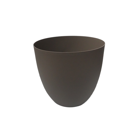 [15015851] MACETA PLAS 26X23 CM CONICA PARDO/BEIGE SALVA