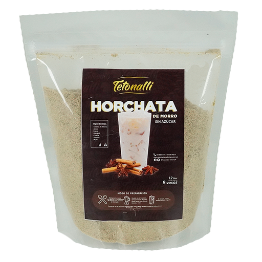[15015916] HORCHATA DE MORRO S/AZUCAR 12 OZ TETONALLI