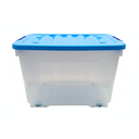 CAJA PLAS ALMACENAMIENTO 33 LT C/RUEDAS CEL TURQ MEGA 32757