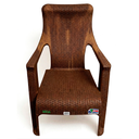 SILLA REY PLAS RATTAN C/B MADERA MEGA #6184