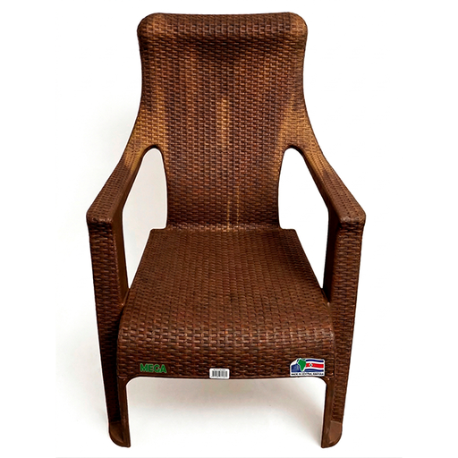 [15015962] SILLA REY PLAS RATTAN C/B MADERA MEGA #6184