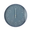 RELOJ PARED 30 CM RED BL/GRIS 602-39552