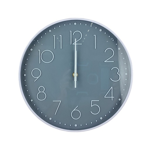 [15016005] RELOJ PARED 30 CM RED BL/GRIS 602-39552