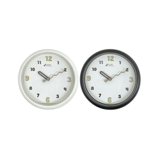[15016012] RELOJ PARED 25.5 CM RED NG/BL 602-03103