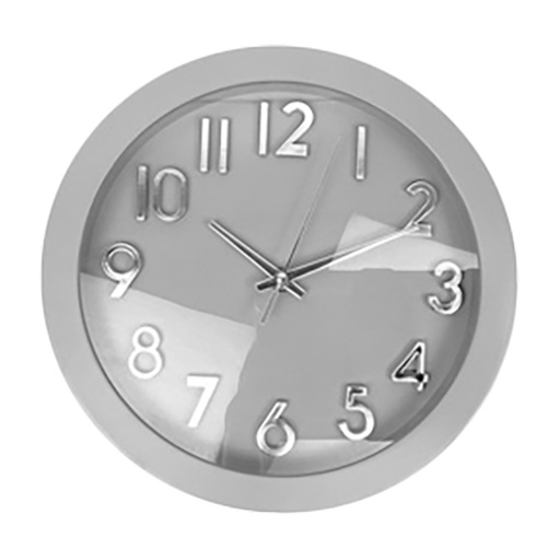 [15016015] RELOJ PARED 25.5 CM RED GRIS CLA/GRIS OSC 602-05391