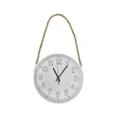 RELOJ PARED 30 CM RED C/CINCHA BL/NG/CREMA 602-41924