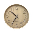 RELOJ PARED 40.6 CM RED CREMA/PLAT 602-05399