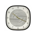 RELOJ PARED 40 CM CUAD NG/BL 602-03694