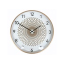 RELOJ PARED 40.6 CM RED ROS DORADO/BL 602-03697