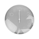 RELOJ PARED 30 CM RED BL/GRIS 602-40919